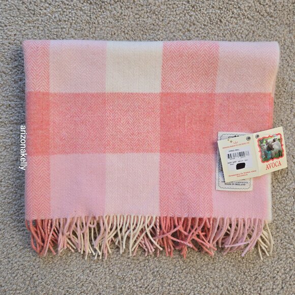 NWT Lambswool Baby Wrap/Scarf/Lap Blanket AVOCA Ireland Herringbone - Picture 6 of 9